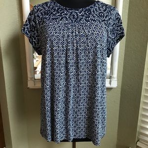 Lucky Brand Embroidered Knit Top